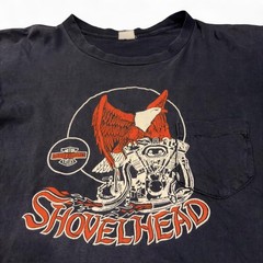 Vintage Rare 70s 80s Harley Davidson Shovelhead Single Stitch Chest Pocket