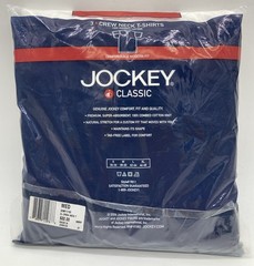 Vintage 2004 Jockey 3pk L Classic Y2K Modern Fit V-Neck T-Shirts Cotton 38-40 M