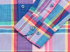 Wear Sierra Top Shelf Cotton Long Sleeve Button Down Shirts in Pink Plaid