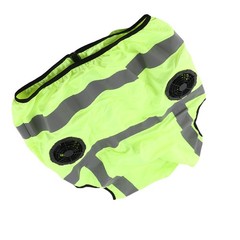 Cool Vest Summer Cooling Fan Waistcoat Air Conditioned Reflective Stripe