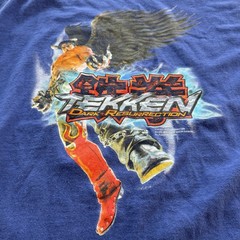 Tekken Dark Resurrection Game Promo Shirt Blue Sz Large Men’s Vintage Y2K 2001