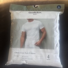 Goodfellow & Co Men’s Classic Crew T-Shirts 2 Packs of 4 Large — Read Details