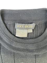 Joey Richi Black Short Sleeve Casual Crew Neck Textured Shirt 2XL Silk Blend