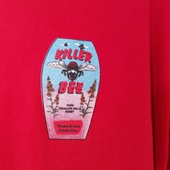 Vintage Killer Bee Honey T Shirt Mens Size XL Red 90s Tucalota Falls Hive USA
