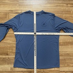 Hang Ten Mens XL Blue UPF 50+ Quick Dry Long Sleeve T-Shirt Sun Swim Rash Guard