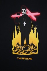 THE WEEKND XO SIZE S ANARCHY TOUR SHIRT MORNING CROSS SKULL FLAMES CONCERT MUSIC