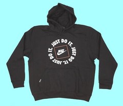 Nike Men’s Hoodie Just Do It Pullover Athletic Long Sleeve Hooded Sweatshirts L