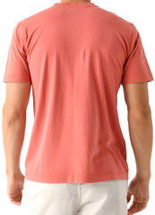 NEW PETER MILLAR, MENS SIZE XL, LAVA WASH ‘CLAY ROSE’ POCKET T-SHIRT-MSRP $65.00