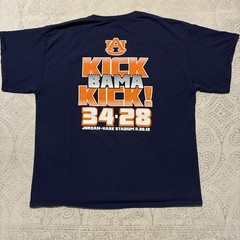 Auburn University Tigers vs. Alabama Iron Bowl 2013 Tee Shirt XL Navy