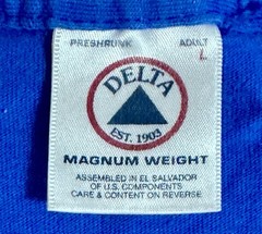 Vintage 90’s Walmart Quality Film Promo Tee Blue Size Large Made In USA Rare 90s
