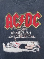 AC/DC Vintage Mens T-shirt Rare Small Concert Tour Made Angus Young In USA Black