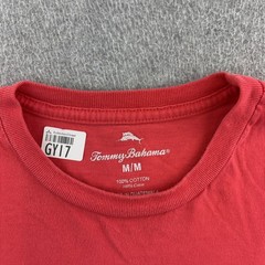 Tommy Bahama Shirt Mens Medium Red Pitcher Catcher Beer Baseball Tee Adult