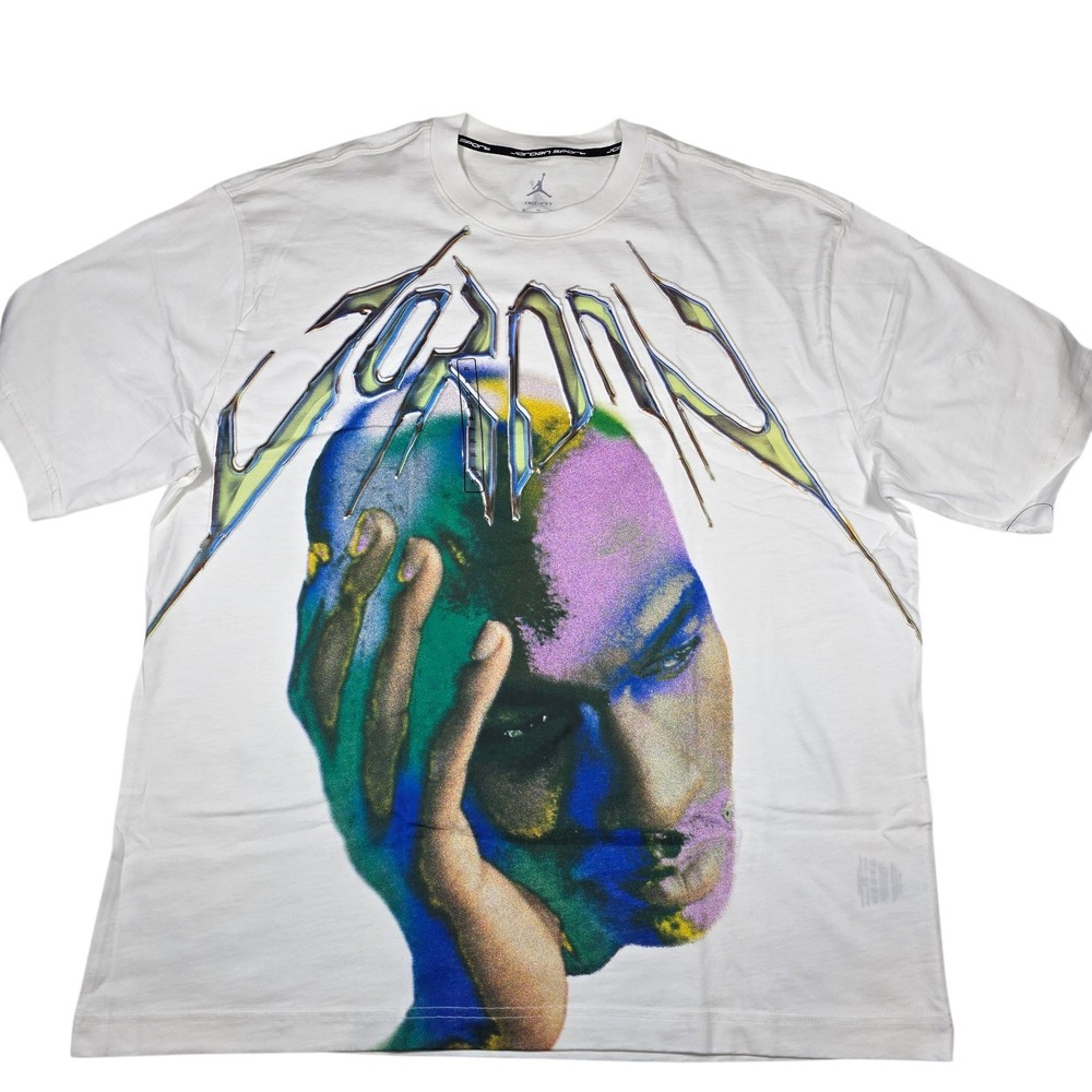 NWT Nike Air Jordan Sport Dri-Fit White Jordan Graphic T-Shirt, Men’s Size XL