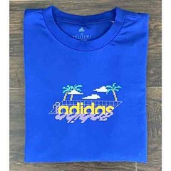 Adidas Men’s Small Crew Neck T-Shirt Multi Sport Team Royal Blue NEW