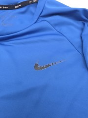 Swim Miami Nike T-Shirt Men Large Graphic Print Blue UPF 40+..#45917