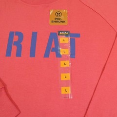Ariat Rebar Shirt Womens Large Coral Long Sleeve Logo Pre Shrunk Cotton Tee