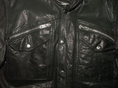 Men’s All Saints POSTNOON LEATHER SHIRT jacket overshirt L (ref81) £129.99!!!!!