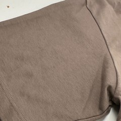 Uniqlo U AIRism T-Shirt Oversized Cinnamon Brown Men’s Size M Cut Hem