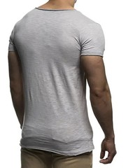 2026 New Men’s T Shirt Fashion Chicken Heart V Collar Recreation.