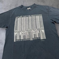 Vintage Y2K Distressed Nature Can’t Be Restocked Art Tshirt 18×26