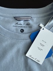 Porter & Ash Performance T-Shirt Light Blue Cotton XL Men’s Shirt NWT