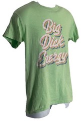 Spencer’s Big Dick Energy Funny Graphic T Shirt Green Rainbow Adult S
