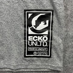 Ecko Unltd Shirt Mens 2XL Gray Marled Short Sleeve Logo Streetwear New With Tags