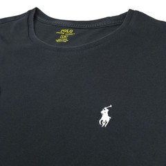 Polo Ralph Lauren T-Shirt Mens -L Black Short Sleeve Embroidered White Pony Crew