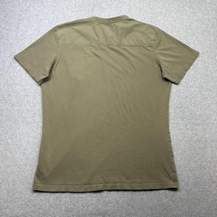 Kuhl Bravado Shirt Mens Large Khaki Wildfibre Cotton Short Sleeve Pocket Tee