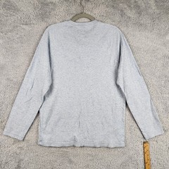 Faherty Shirt Mens Large Gray Cloud Cotton Henley Long Sleeve Soft Pima Modal