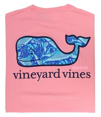 NWT Vineyard Vines Men SS Whale Pocket Crew Tee T-Shirt “BONEFISH WHALE FILL”