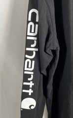 Carhartt Men’s Black K231 Loose Fit Cotton Graphic Long Sleeve T-Shirt Sz L