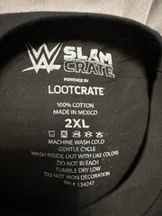 Sasha Banks Loot Crate WWE Slam Crate Black & Gold Graphic Logo Tee Men’s 2XL