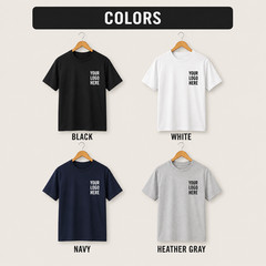 Custom T-Shirts: Print Your Photo/Logo Front & Back, Unisex Personalized Tee