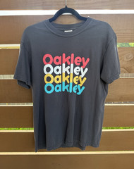 Vintage Oakley Comfort Colors Men’s Gray Logo Graphic Crew Neck T-Shirt Size M
