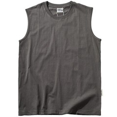 Summer New American Retro Sleeveless O-neck Soild Color T-shirt Men’s Fashion 10