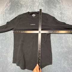 Hollister Must Have Collection French Terry Shirt Mens Medium Black Round Hem