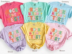 Rock the Test Day Teacher Shirt, State Testing Tee, Testing Coordinator Tshirt
