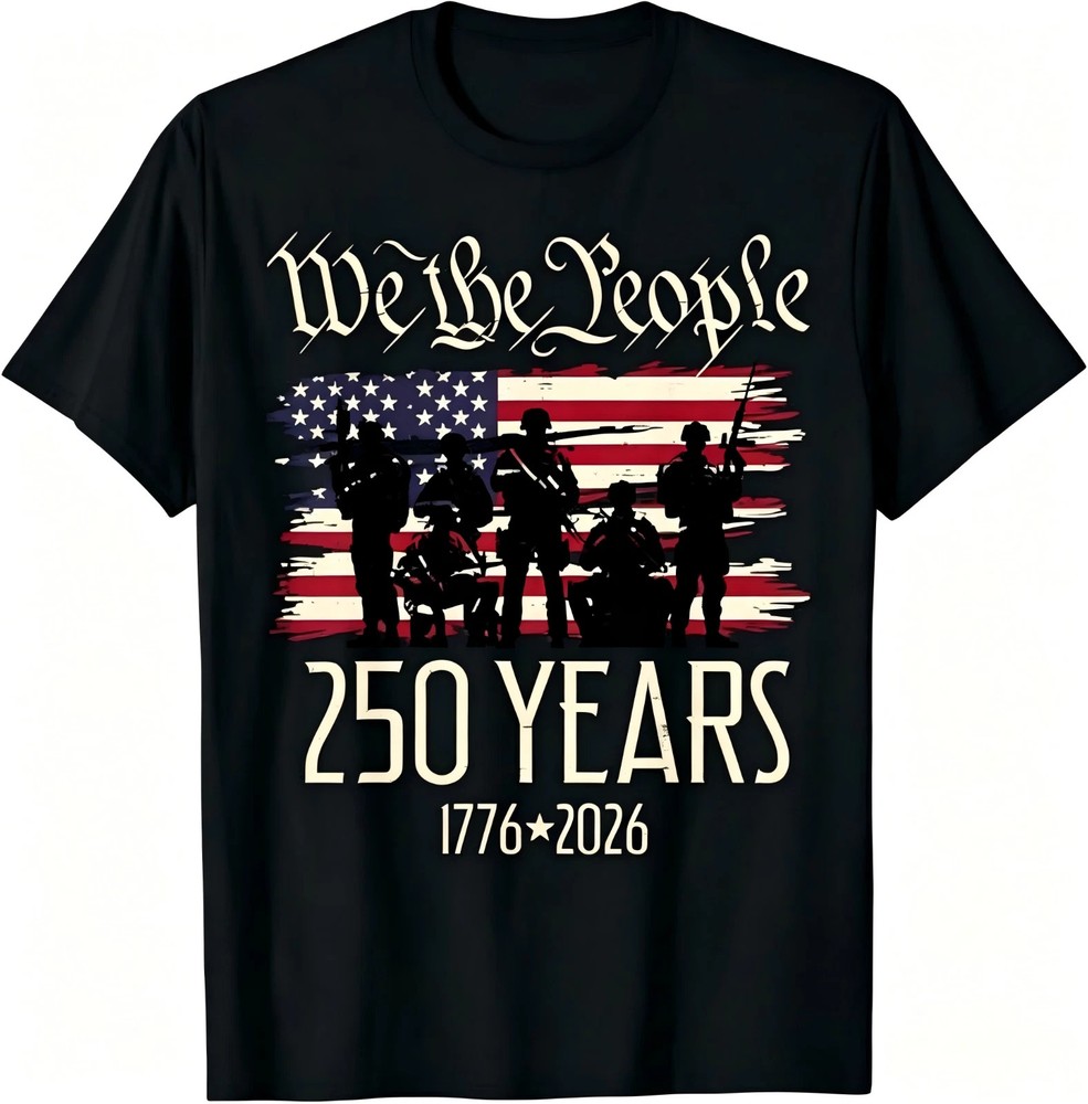 250 Years US Flag 250th Anniversary American Birthday USA T-Shirt