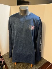 Vineyard Vines Men’s LS Pullover Shirt Blue Medium – Polyester Spandex