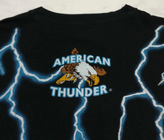 Vintage American Thunder T-Shirt XL Native Chief 1991 Great Condition AOP USA