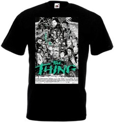 The Thing v82 T-shirt black movie poster horror John Carpenter all sizes S-5XL