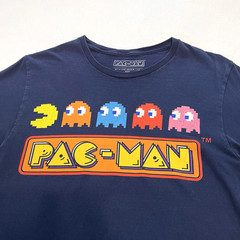 Pac-Man Ghosts Logo By C-Life Group Short Sleeve Medium Shirt Games Video Arcade