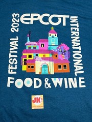 NEW Disney Parks Shirt Adult XL Blue Epcot Food And Wine Festival Encanto Casa