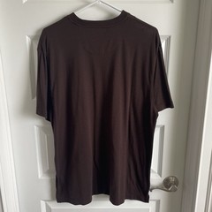 Haggar Men’s Large Brown Crew Neck T-Shirt Short Sleeve Soft