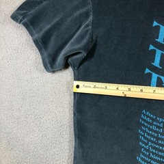 new balance corduroy T shirt mens L teal blue transitions its ok