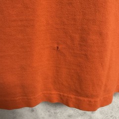 US Polo Assn Collared Short Mens M 21.5×25 Orange Big Horse USPA
