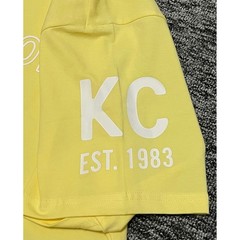 Kenneth Cole New York Mens Yellow Graphic Logo T-Shirt KT9J32MWYA Size L NEW