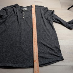 Tecovas Henley Shirt Mens XXL Gray Heathered Long Sleeve Western