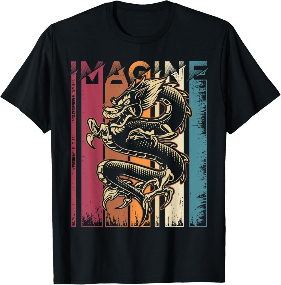 Funny Imagine Dragon Vintage Cool Art Tee Funny Gift Unisex T-Shirt